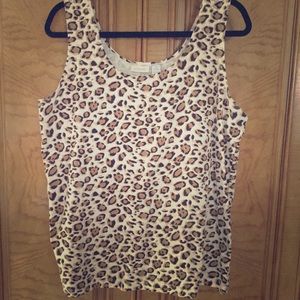 Chico’s leopard print tank top